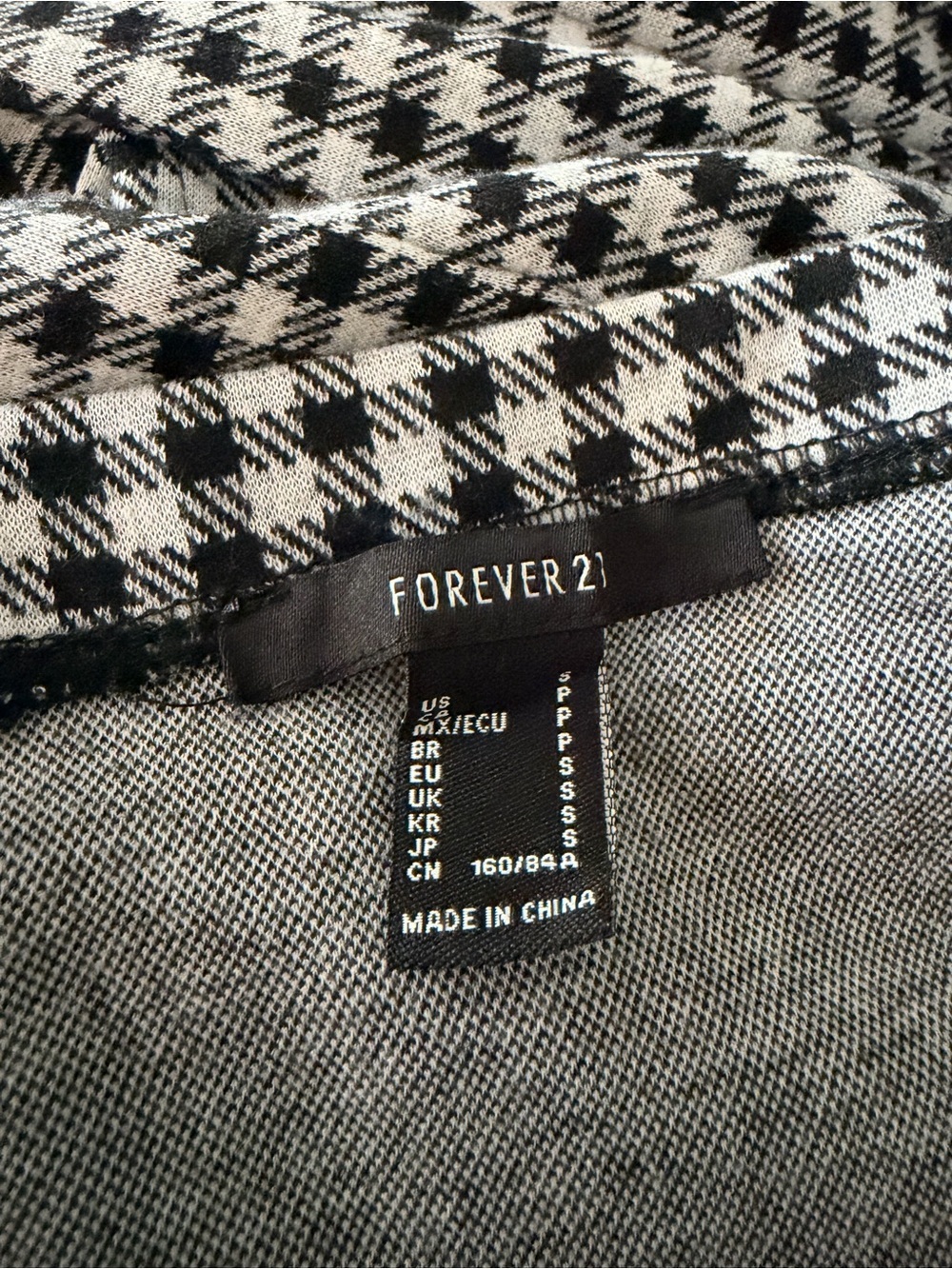 Forever 21 Black and White Gingham Mini Dress - Picture 3 of 3